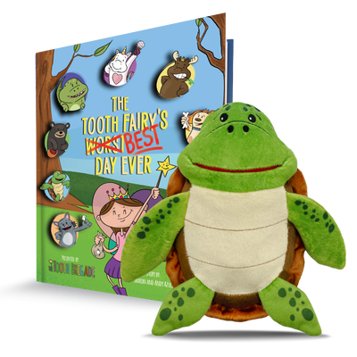 Kai Sea Turtle Tooth Fairy Pillow and Tooth Fairy Book Gift Set