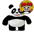 Load image into Gallery viewer, Plush panda toy with a 'Nom-Noms' logo on a white background
