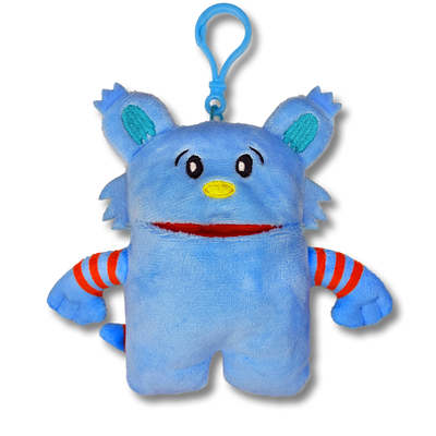 Blue Monster Bag Charm Backpack Clip on