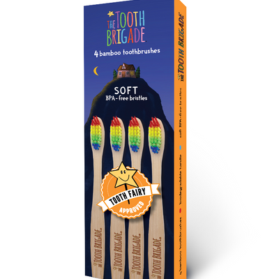 Bamboo toothbrush 4 pack